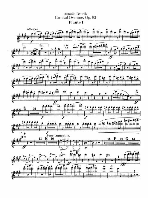 Flute 1, 2, Piccolo
