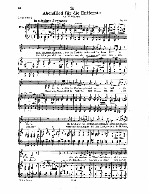 Complete Score (Low Voice, transposed to )