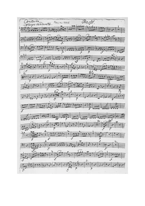 Continuo (Cellos, Basses, Keyboard)