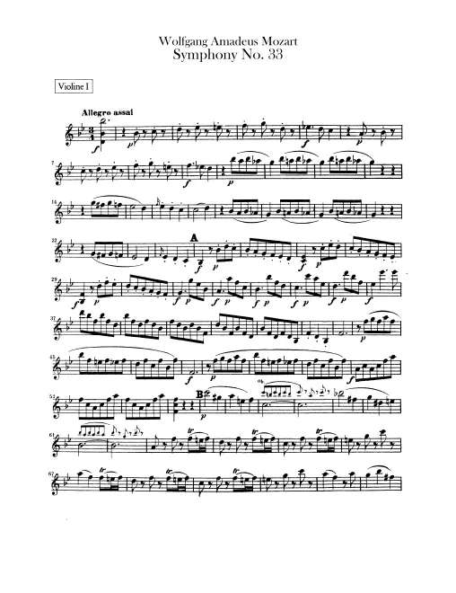 Violins I, II