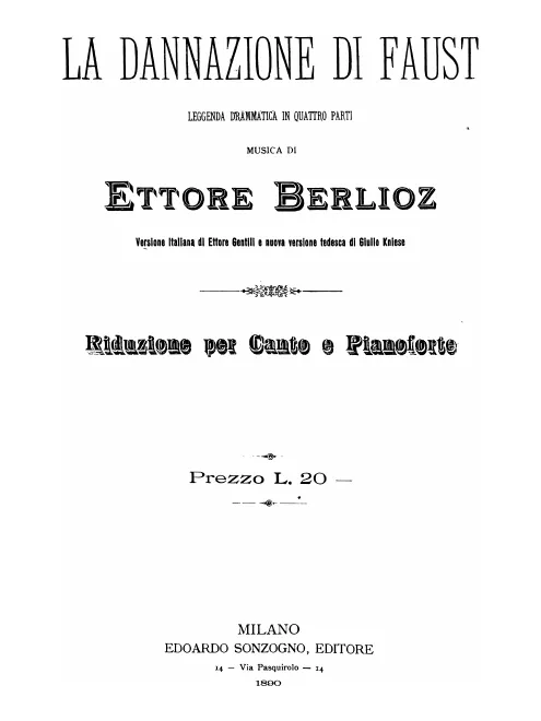 Vocal Score