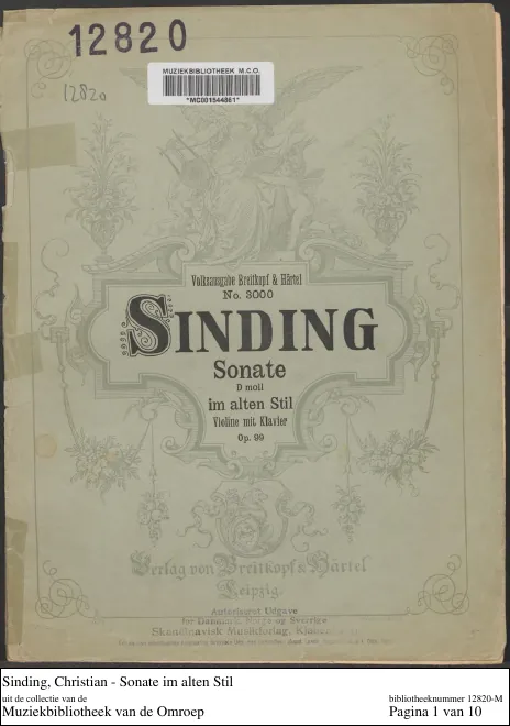Piano Score and Violin Part (color)