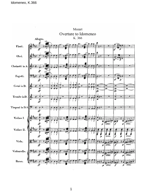 Complete Score (modern reprint)