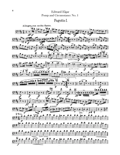 Bassoon 1, 2, Contrabassoon
