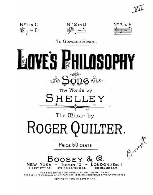 1. Love's Philosophy