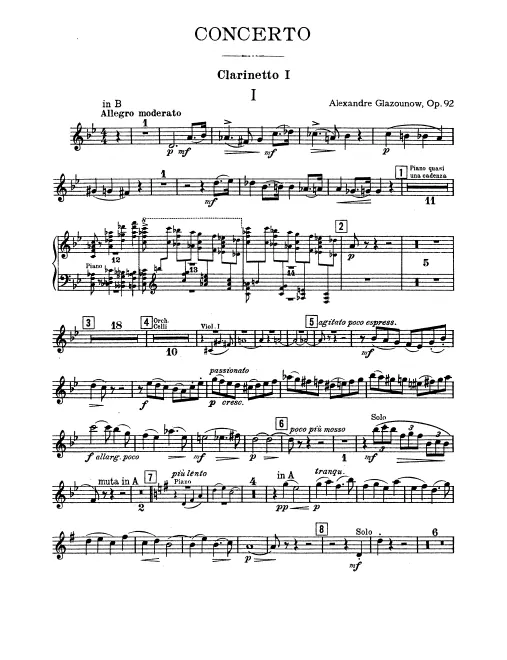 Clarinet 1, 2 (B♭/A)
