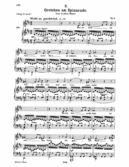 Complete Score (medium voice, transposed to )