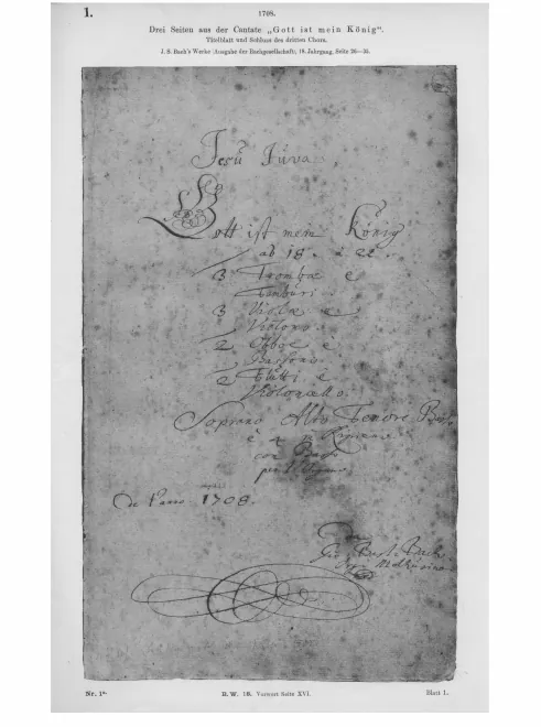 Title page and end of the third chorus.