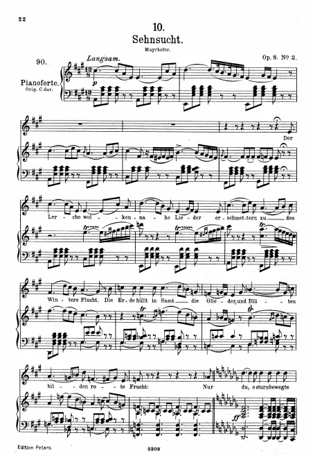 Complete Score (Medium voice, transposed to )