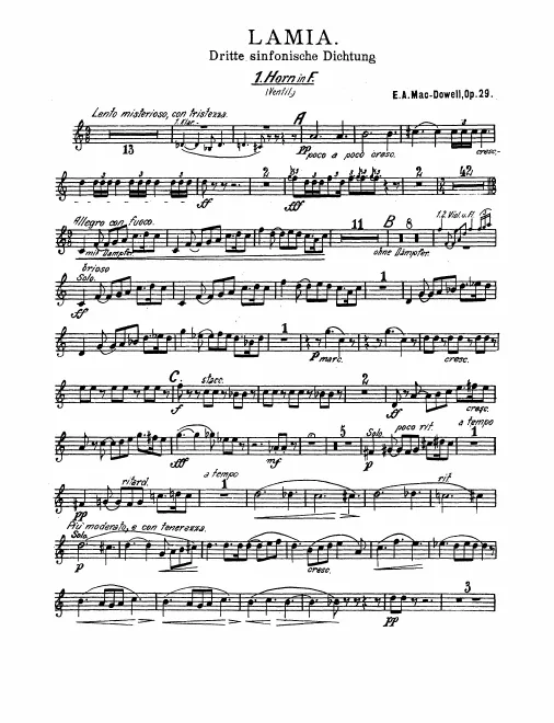 Horn 1, 2, 3, 4 (F)
