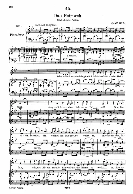Complete Score (Original / High voice, )