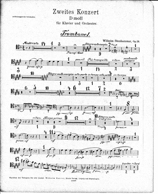 Trombone 1, 2, 3, Tuba
