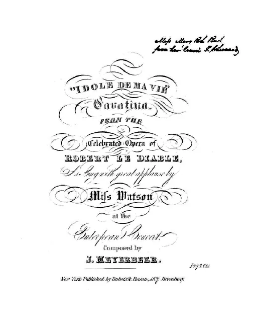 Cavatina: Idole de ma vie (Act II)