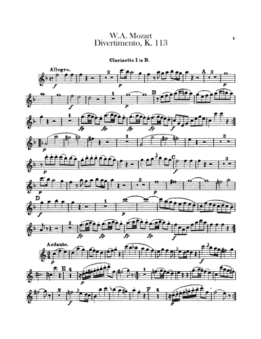 Clarinet 1, 2 (B)