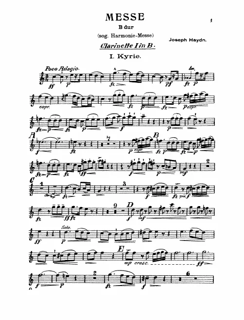 Clarinet 1, 2 (B)
