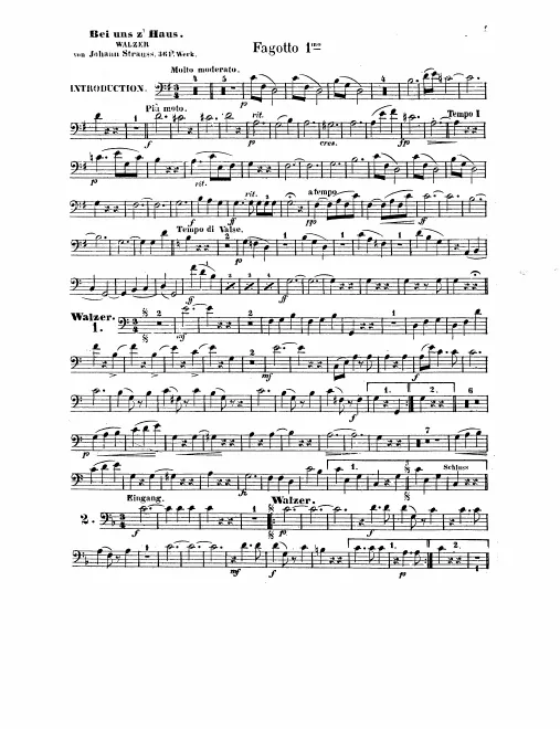 Bassoon 1, 2