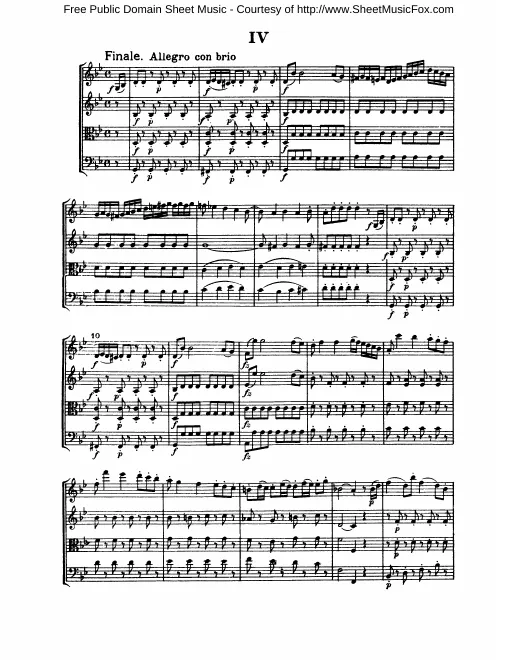 4. Finale. Allegro con brio