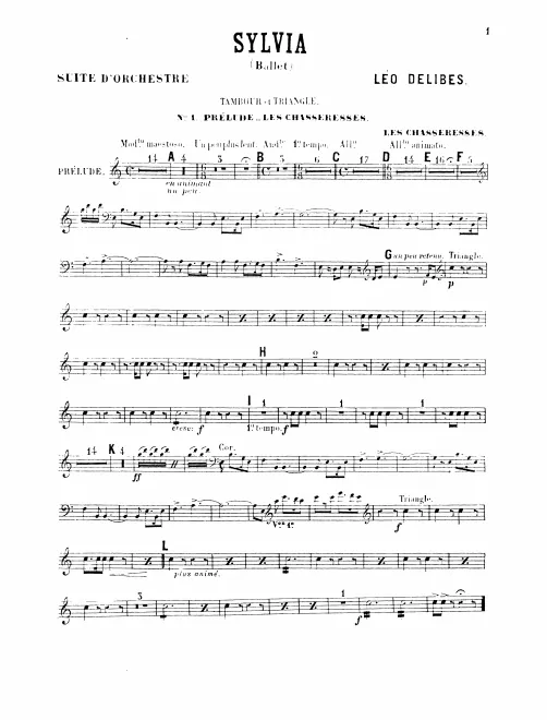 Snare Drum/Triangle, Bass Drum/Cymbals