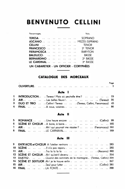 Vocal Score