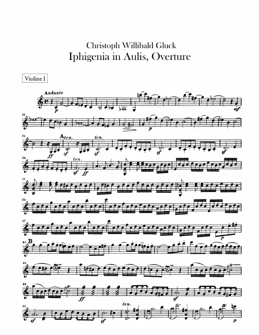 Violins I, II