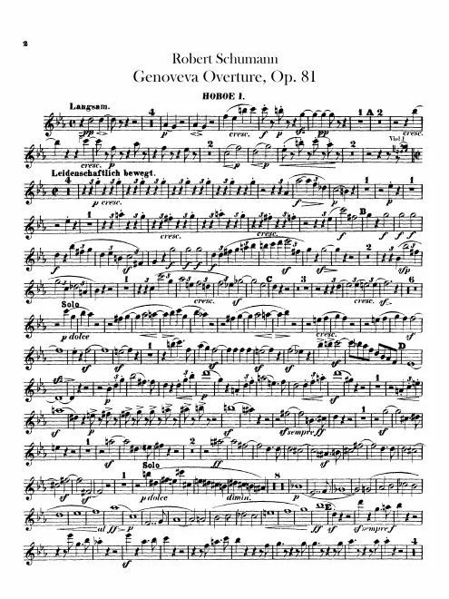 Oboe 1, 2