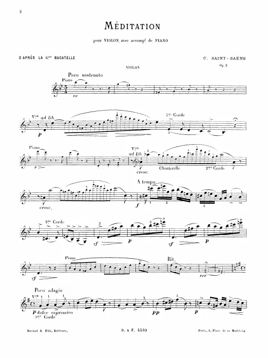 Complete Score and Violin Part