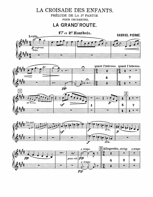 Oboe 1, 2, English Horn