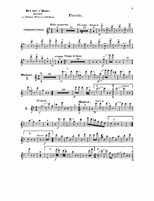 Piccolo, Flute