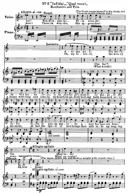 6. Recitative and Trio: Infida! — Qual voce!