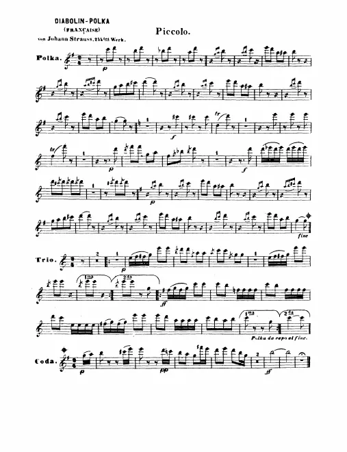 Piccolo, Flute