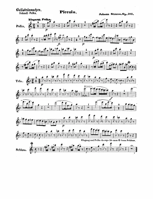 Piccolo, Flute