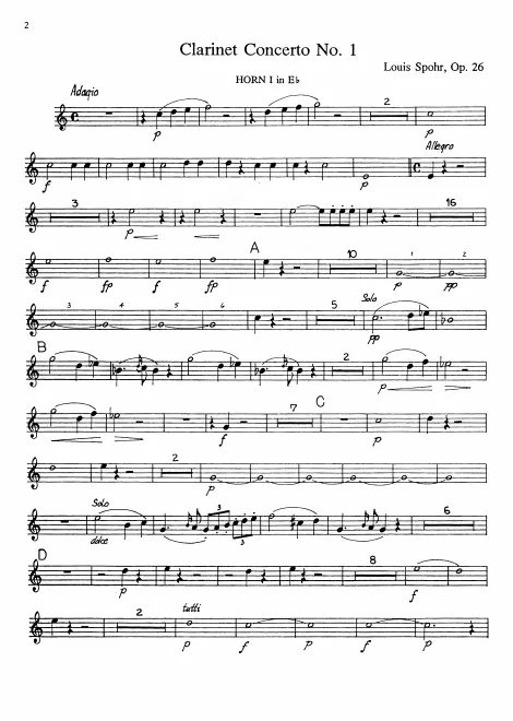 Horn 1, 2 (E)