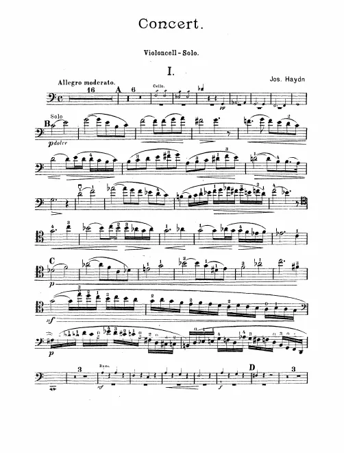 Cello solo