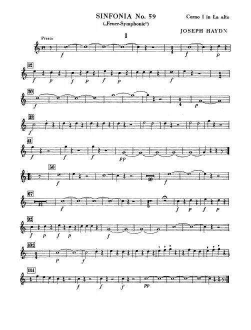 Horn 1, 2 (A alto)