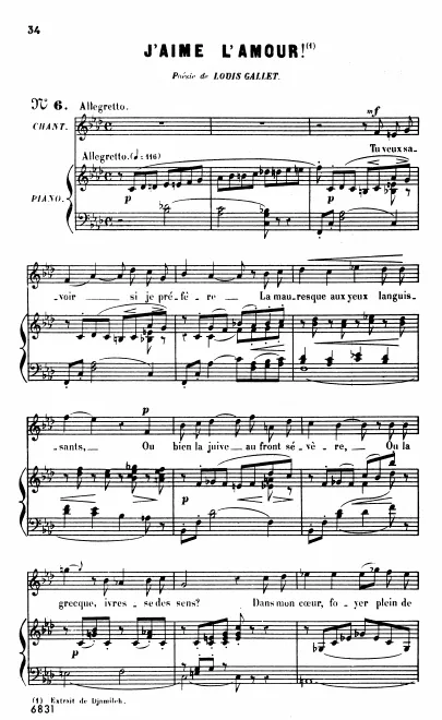 Complete Score (F minor: high voice and piano)