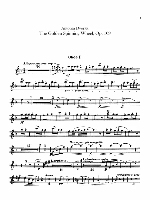 Oboe 1, 2, English Horn