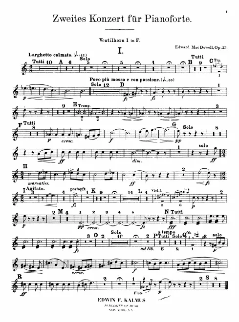 Horn 1, 2, 3, 4 (F)