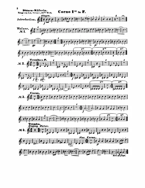 Horn 1, 2, 3, 4 (F)