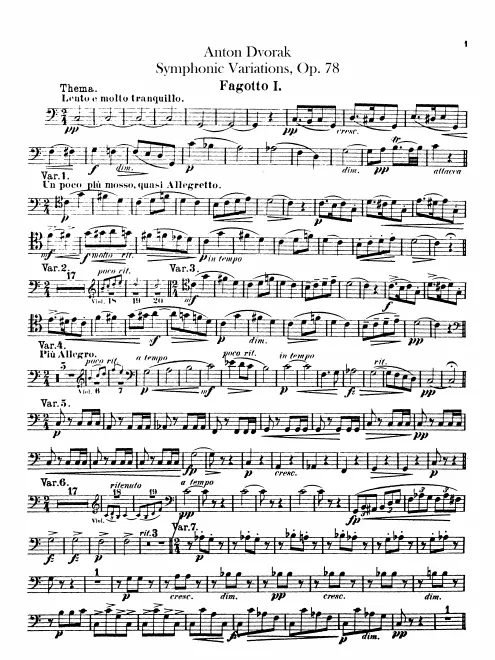 Bassoon 1, 2