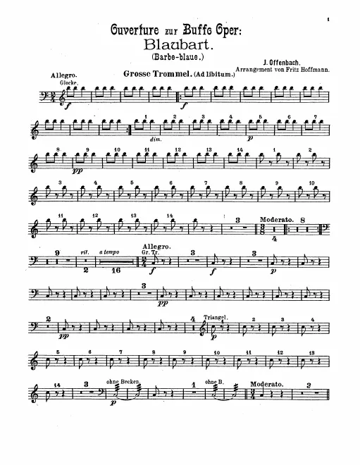Bass Drum/Cymbals/Triangle/Glockenspiel