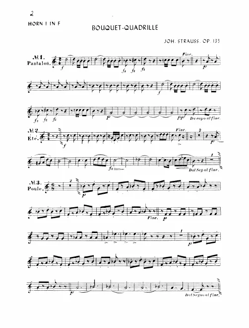 Horn 1, 2, 3, 4 (F)