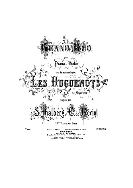 First page of Grande Fantaisie sur 'Les Huguenots'