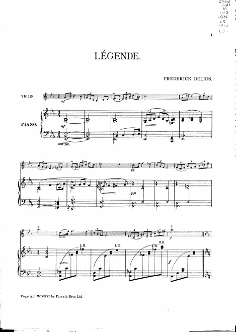 First page of Légende