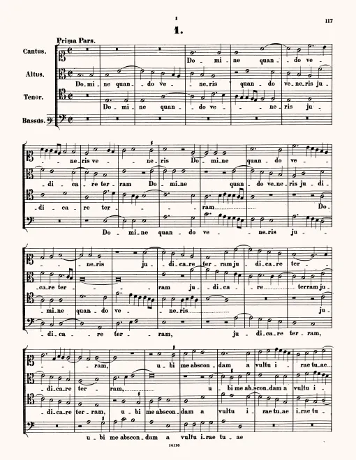 First page of Domine quando veneris