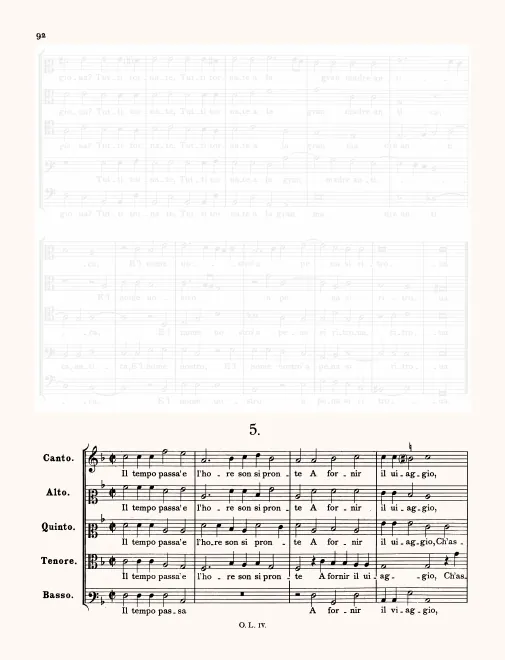 First page of Il tempo passa