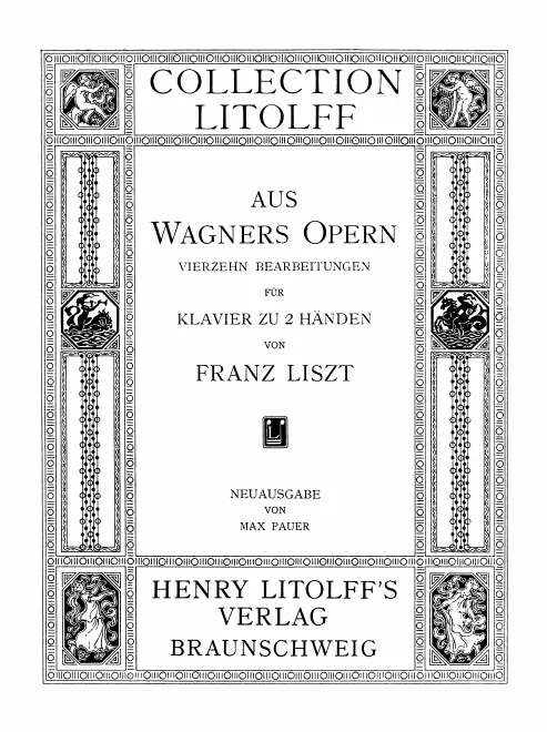 First page of Aus Wagners Opern