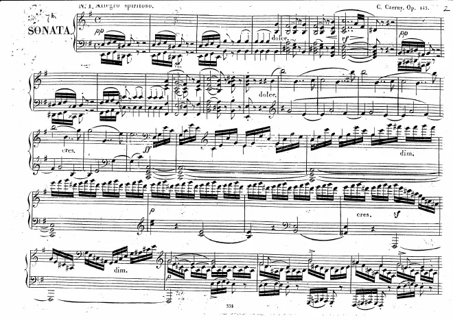 First page of Piano Sonata No.7