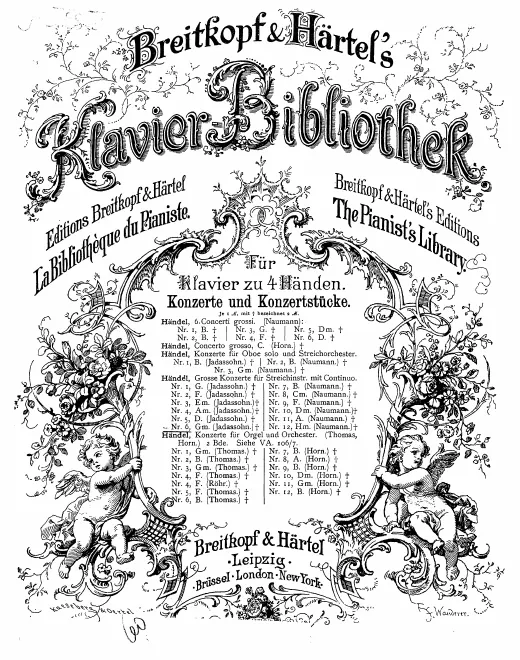 First page of Concerto Grosso in G minor