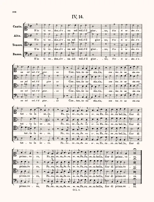 First page of S'io ti vedess'