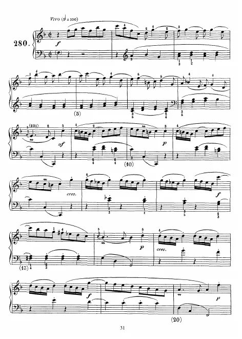 First page of Keyboard Sonata in F major